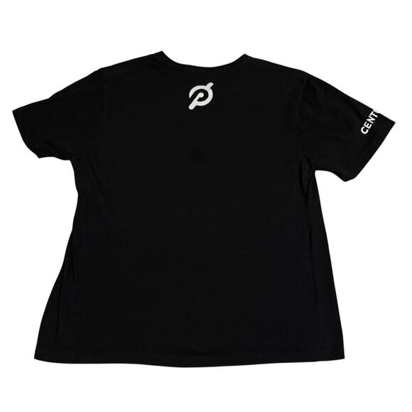 Peloton Crew Neck Black T-Shirt Size Medium Century Unisex 100%‎ Cotton Causal - Picture 2 of 6